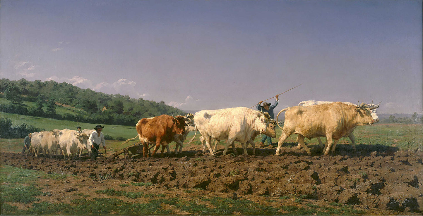 "Ploughing in the Nivernais" by Rosa Bonheur
